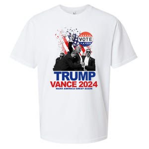 Trump Vance 2024 Make America Great Again Fight Election Sueded Cloud Jersey T-Shirt