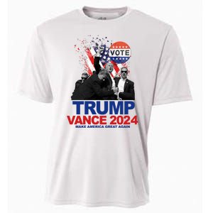 Trump Vance 2024 Make America Great Again Fight Election Cooling Performance Crew T-Shirt