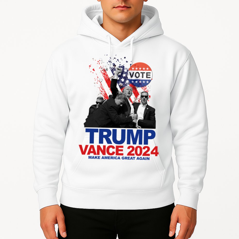 Trump Vance 2024 Make America Great Again Fight Election Hoodie