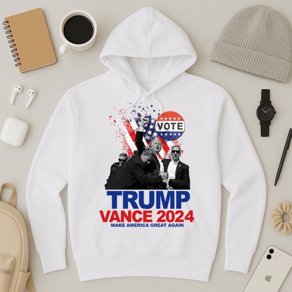 Trump Vance 2024 Make America Great Again Fight Election Hoodie