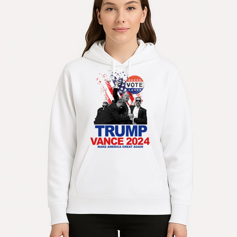 Trump Vance 2024 Make America Great Again Fight Election Hoodie