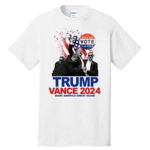 Trump Vance 2024 Make America Great Again Fight Election Tall T-Shirt