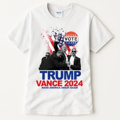Trump Vance 2024 Make America Great Again Fight Election Tall T-Shirt