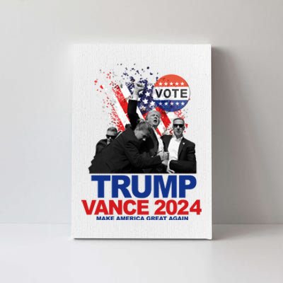 Trump Vance 2024 Make America Great Again Fight Election Canvas