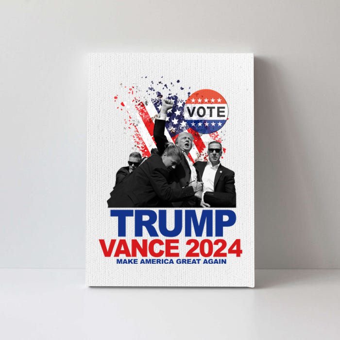 Trump Vance 2024 Make America Great Again Fight Election Canvas