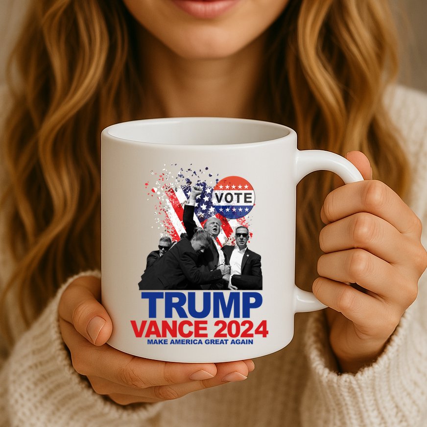 Trump Vance 2024 Make America Great Again Fight Election Mug