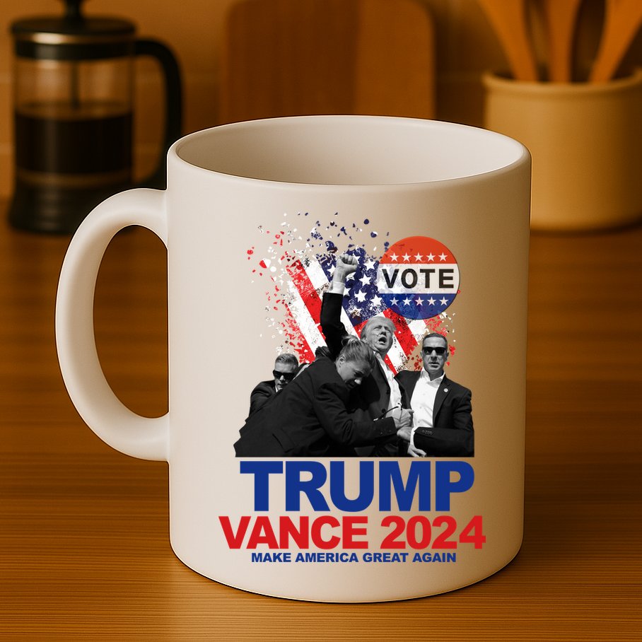 Trump Vance 2024 Make America Great Again Fight Election Mug