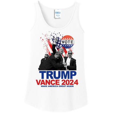 Trump Vance 2024 Make America Great Again Fight Election Ladies Essential Tank