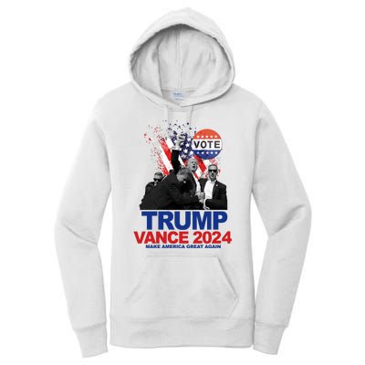 Trump Vance 2024 Make America Great Again Fight Election Women's Pullover Hoodie