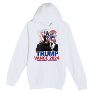 Trump Vance 2024 Make America Great Again Fight Election Premium Pullover Hoodie