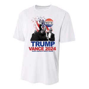 Trump Vance 2024 Make America Great Again Fight Election Performance Sprint T-Shirt