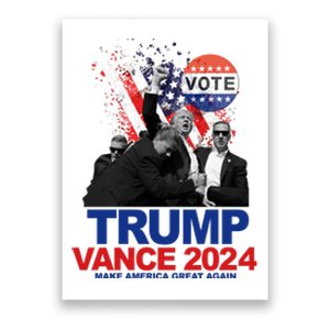 Trump Vance 2024 Make America Great Again Fight Election Poster