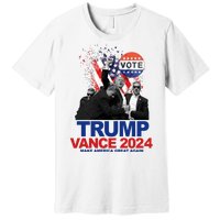 Trump Vance 2024 Make America Great Again Fight Election Premium T-Shirt