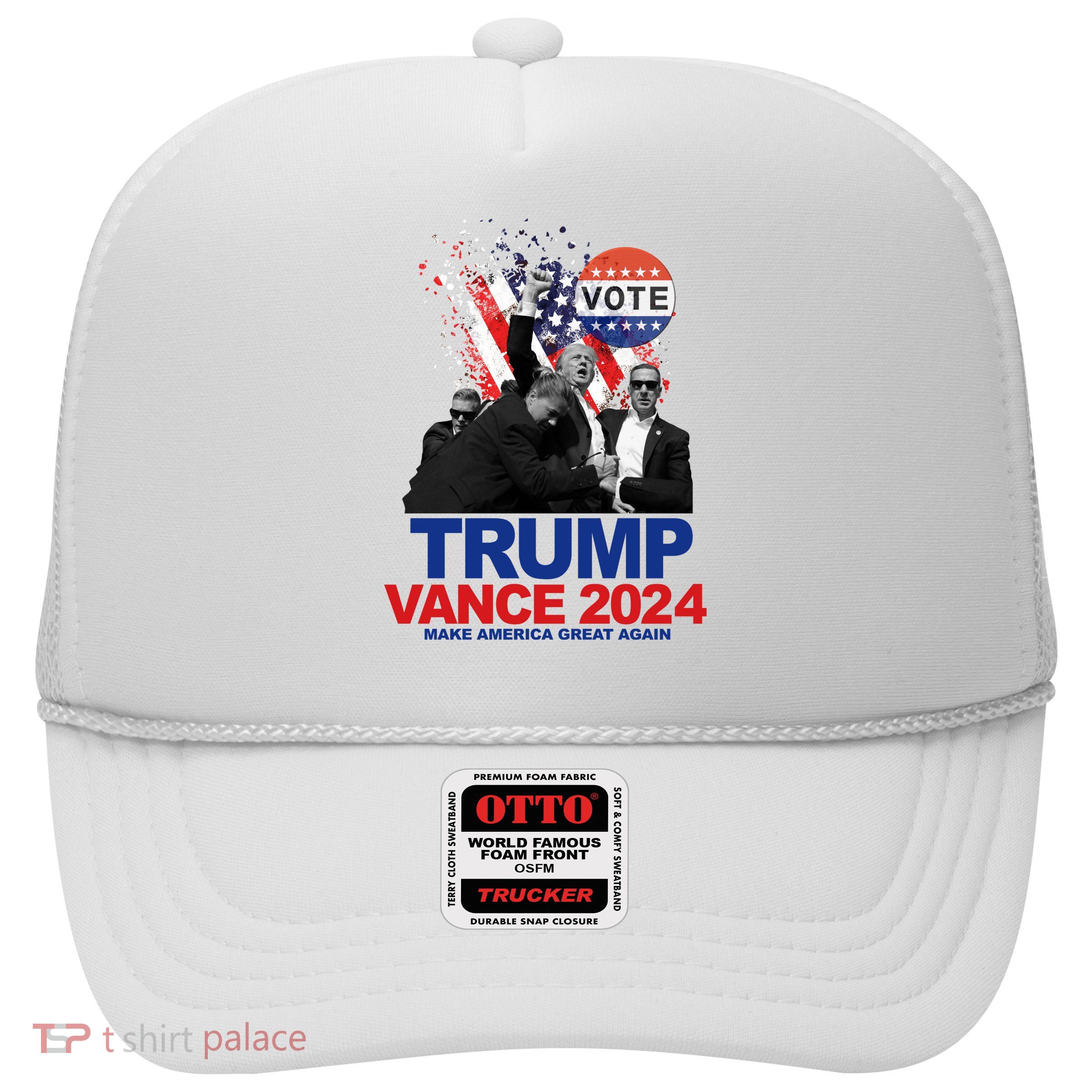 Trump Vance 2024 Make America Great Again Fight Election Trucker Hat