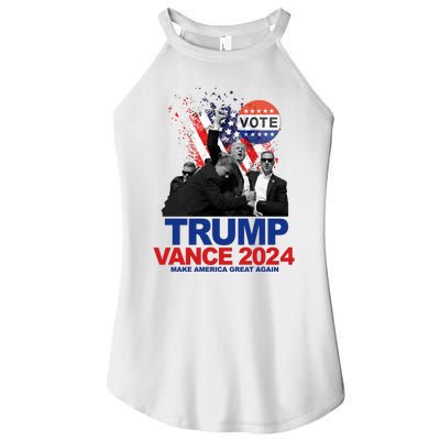 Trump Vance 2024 Make America Great Again Fight Election Women's Perfect Tri Rocker Tank