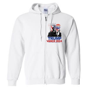 Trump Vance 2024 Make America Great Again Fight Election Full Zip Hoodie