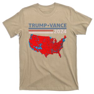 Trump Vance 2024 Electoral Map Of Usa Election Results T-Shirt