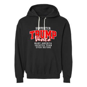 Trump Vance 2024 President Rally Premium Garment-Dyed Fleece Hoodie