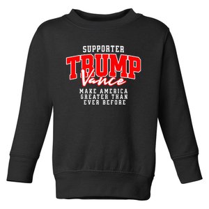 Trump Vance 2024 President Rally Premium Toddler Sweatshirt