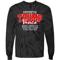 Trump Vance 2024 President Rally Premium Tie-Dye Long Sleeve Shirt