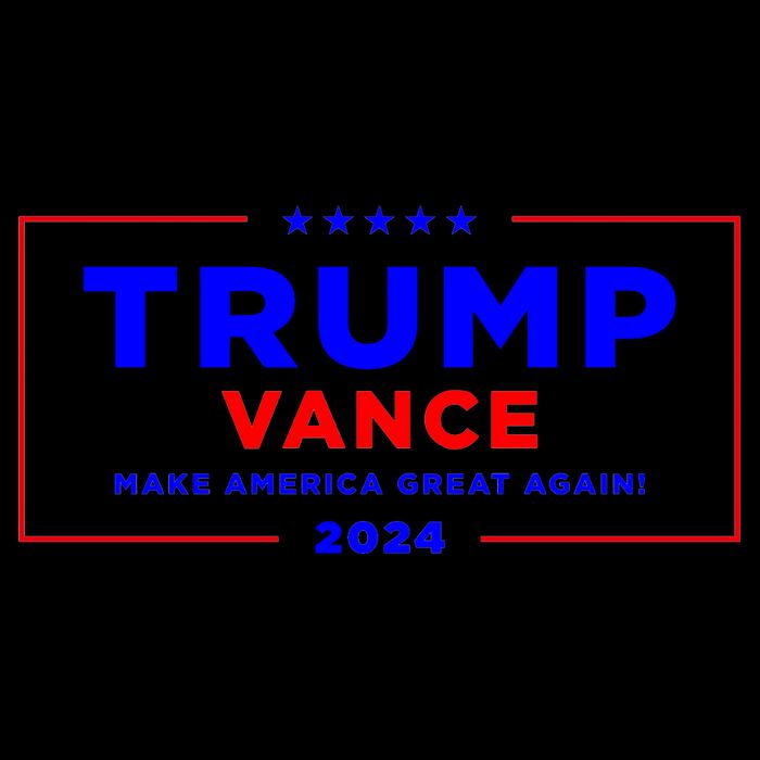 Trump Vance 2024 Front Pocket Print With Back Print Bag