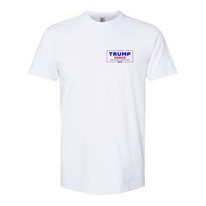 Trump Vance 2024 Front Pocket Print With Back Print Softstyle CVC T-Shirt