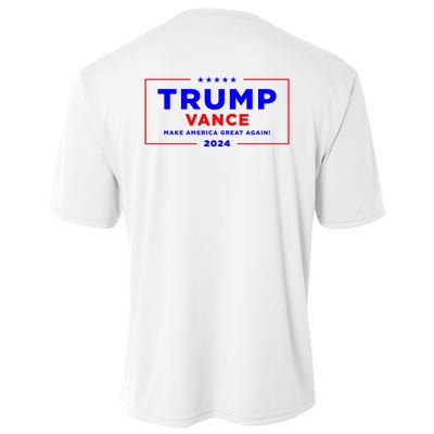 Trump Vance 2024 Front Pocket Print With Back Print Cooling Performance Crew T-Shirt