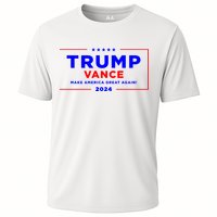 Trump Vance 2024 Front Pocket Print With Back Print Cooling Performance Crew T-Shirt