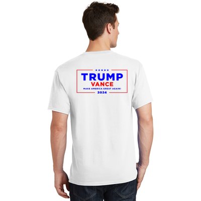 Trump Vance 2024 Front Pocket Print With Back Print T-Shirt