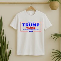 Trump Vance 2024 Front Pocket Print With Back Print T-Shirt