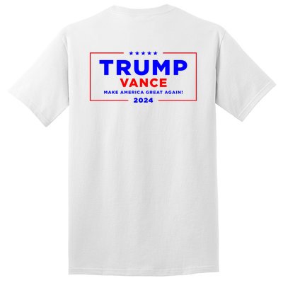 Trump Vance 2024 Front Pocket Print With Back Print Tall T-Shirt