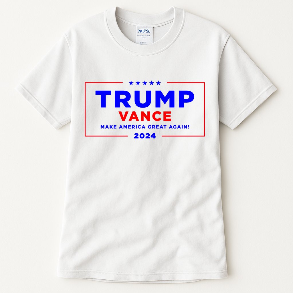 Trump Vance 2024 Front Pocket Print With Back Print Tall T-Shirt