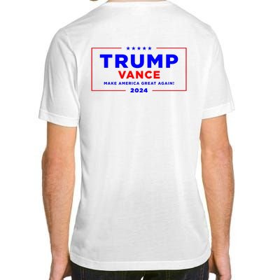 Trump Vance 2024 Front Pocket Print With Back Print Adult ChromaSoft Performance T-Shirt