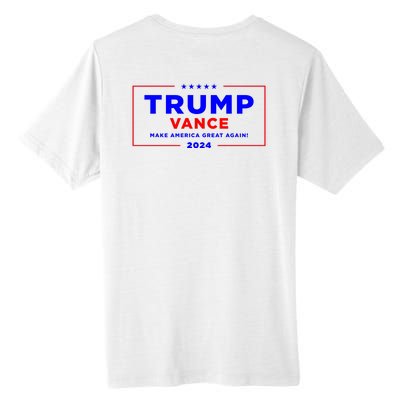 Trump Vance 2024 Front Pocket Print With Back Print Tall Fusion ChromaSoft Performance T-Shirt