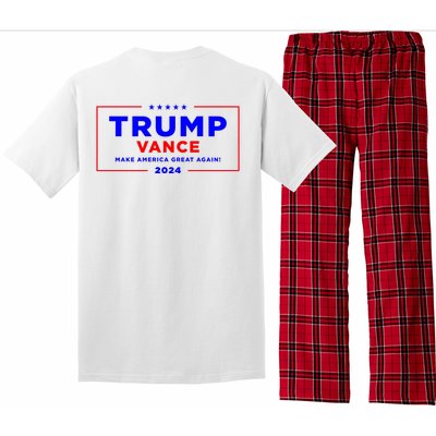 Trump Vance 2024 Front Pocket Print With Back Print Pajama Set