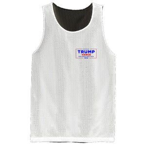 Trump Vance 2024 Front Pocket Print With Back Print Mesh Reversible Basketball Jersey Tank