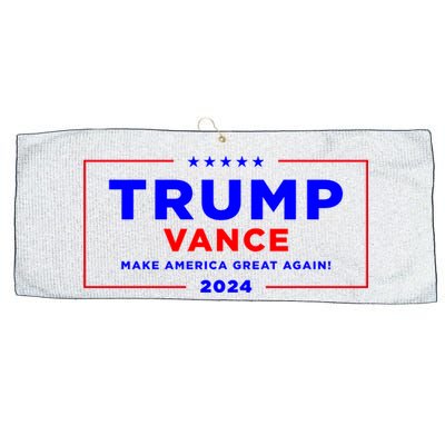 Trump Vance 2024 Front Pocket Print With Back Print Large Microfiber Waffle Golf Towel