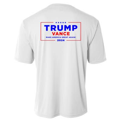 Trump Vance 2024 Front Pocket Print With Back Print Performance Sprint T-Shirt