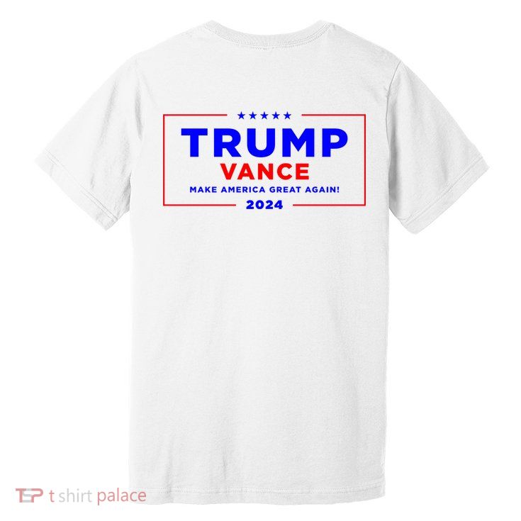 Trump Vance 2024 Front Pocket Print With Back Print Premium T-Shirt