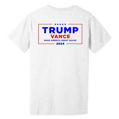 Trump Vance 2024 Front Pocket Print With Back Print Premium T-Shirt