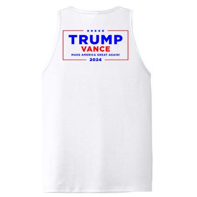 Trump Vance 2024 Front Pocket Print With Back Print PosiCharge Competitor Tank