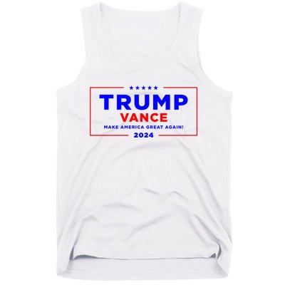 Trump Vance 2024 Front Pocket Print With Back Print Tank Top
