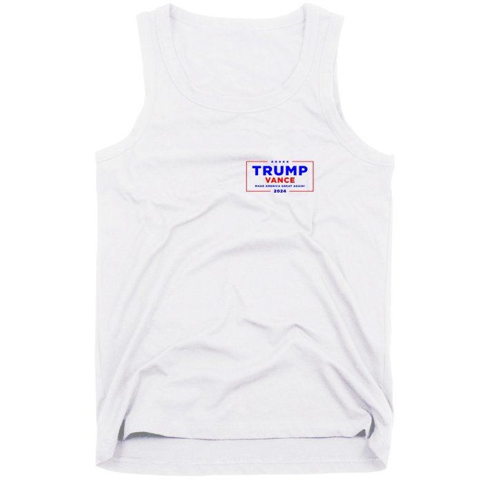 Trump Vance 2024 Front Pocket Print With Back Print Tank Top