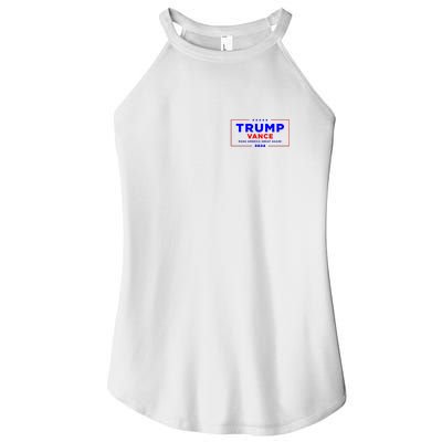 Trump Vance 2024 Front Pocket Print With Back Print Women’s Perfect Tri Rocker Tank