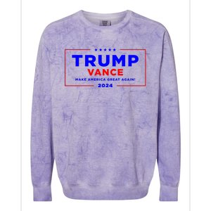 Trump Vance 2024 Colorblast Crewneck Sweatshirt