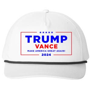 Trump Vance 2024 Snapback Five-Panel Rope Hat