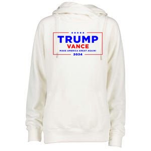 Trump Vance 2024 Womens Funnel Neck Pullover Hood