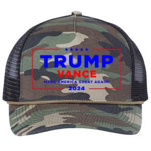 Trump Vance 2024 Retro Rope Trucker Hat Cap