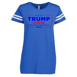 Trump Vance 2024 Enza Ladies Jersey Football T-Shirt