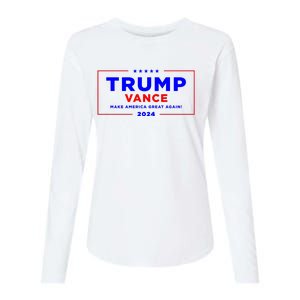 Trump Vance 2024 Womens Cotton Relaxed Long Sleeve T-Shirt